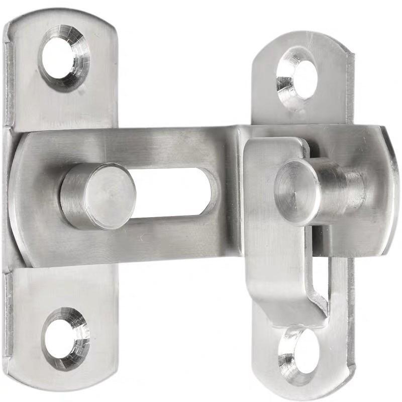 1/2/4PCS Sturdy and Reliable Durable Metal Door Bolt Lock with Polished Finish for Interior and Exterior Doors