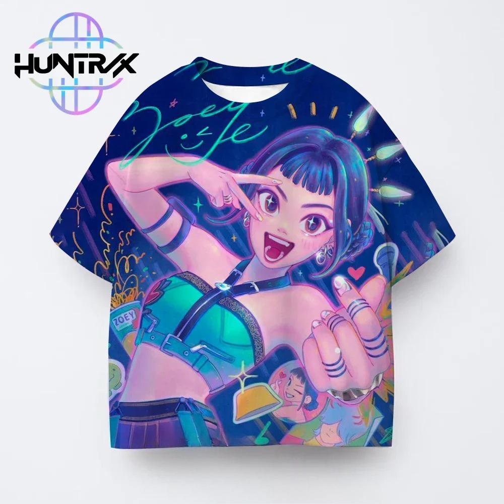 Kpop Demon Hunters Summer Casual Comfortable Fashion Kids 3D Anime Clothes Cute Printed Boys Girls Short Sleeve T-Shirt