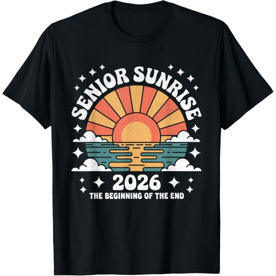 Футболка  Senior Sunrise 2026 Начало Конца  XXXXXL чёрный