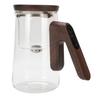 Glass Tea Pot 800ml Magnetic Water Separation Teapot with Strainer Timer for Brewing Tea