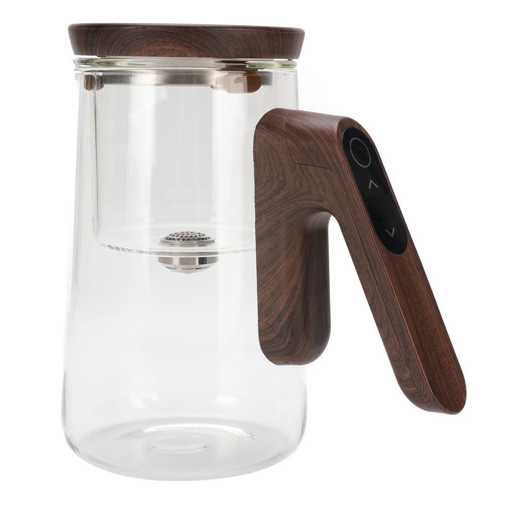 Glass Tea Pot 800ml Magnetic Water Separation Teapot with Strainer Timer for Brewing Tea