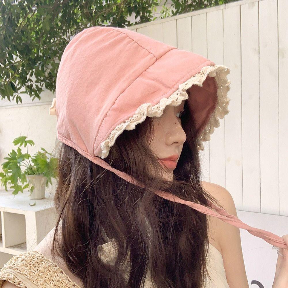 Breathable Women Sun Hat Sweet Beach Hat Fashion Fisherman's Hat  Summer Outdoor