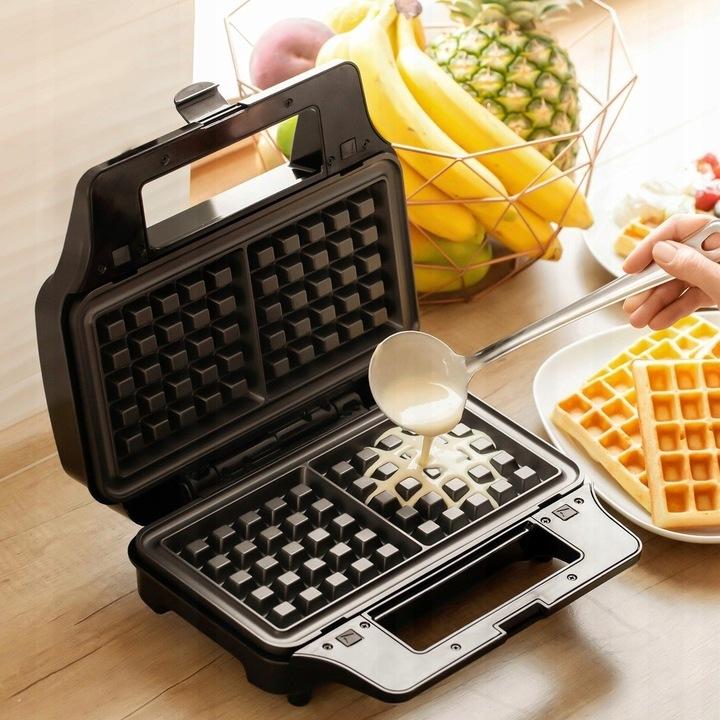 Tostapane Tostiera Per Sandwich Toast Panini Waffle Sencor 4 in 1 900 W Nero