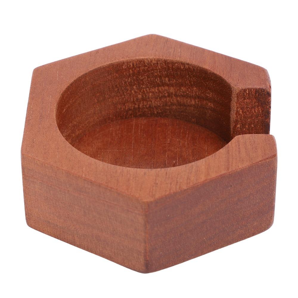 Solid Wood Coffee Paper Filter Holder Polished Surface Coffee Filter Paper Organizer Home Use