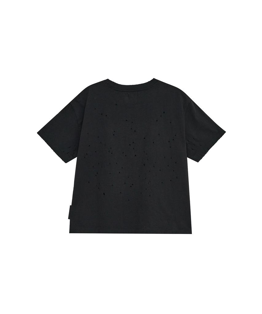 Depeugameoncheu Fingerprint Damaged T-Shirts [Charcoal]