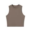 Women's Spring/Summer 2025 Slim Fit Sleeveless Crop Top - Spicy Girl Style Round Neck Camisole
