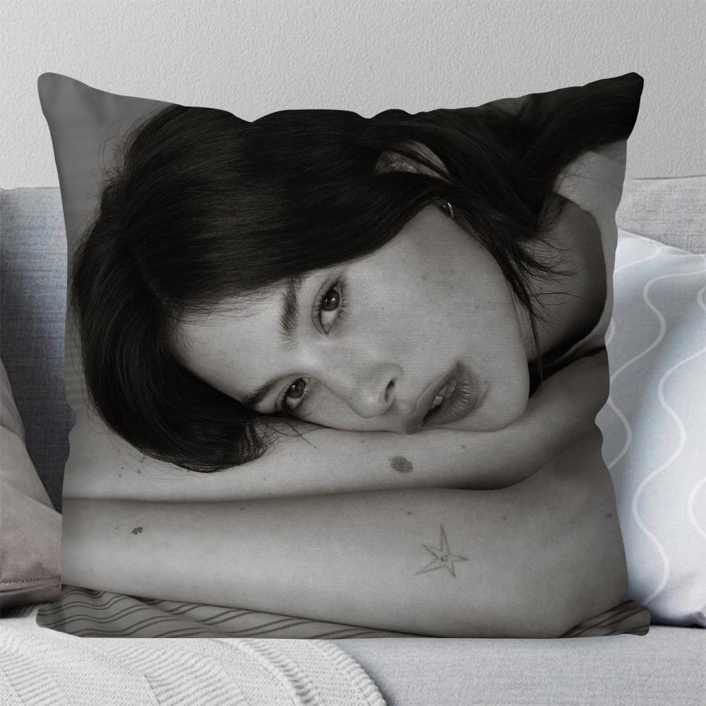 Singer Gracie Abrams Hot Music Pillow Case Square Pillow Bedroom Sofa Leisure Comfort CushionLiving Room Home Decoration 40X40
