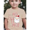 Boys' Christmas & Summer Short Sleeve T-Shirt Santa Claus Cartoon Print Christmas Girl's Men's Women's T-shirt Tops