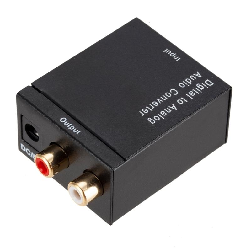 Digital To Analog Audios Converter 3.5mm Suitable For TV Audios Digital Coaxial Toslink Fibers Analog Output Converter