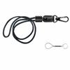 Skórzana smycz z metalowym klipsem Długa smycz na szyję Brelok do kluczy Uchwyt na klucze Regulowane smycze breloki