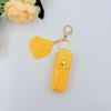 Chic Lipstick Holder Keychain Portable Makeup Bag Built-In Mirror Lipstick Protector Travel Companion