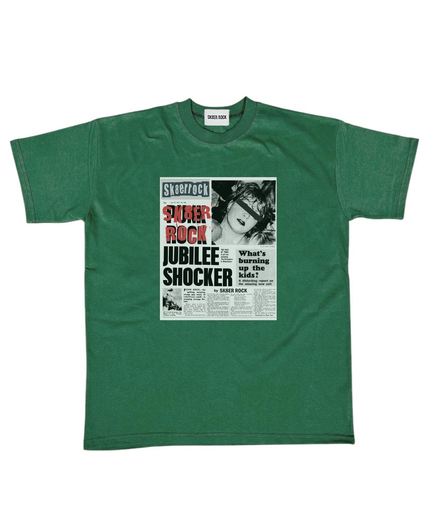 SK8ER ROCK Burning Youth T-Shirt ((Green))