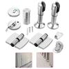 Toilet Partition Door Hinge Public Toilet Partition Bracket Stainless Steel Hinge Partition Bracket Hook Door Lock Hardware Set