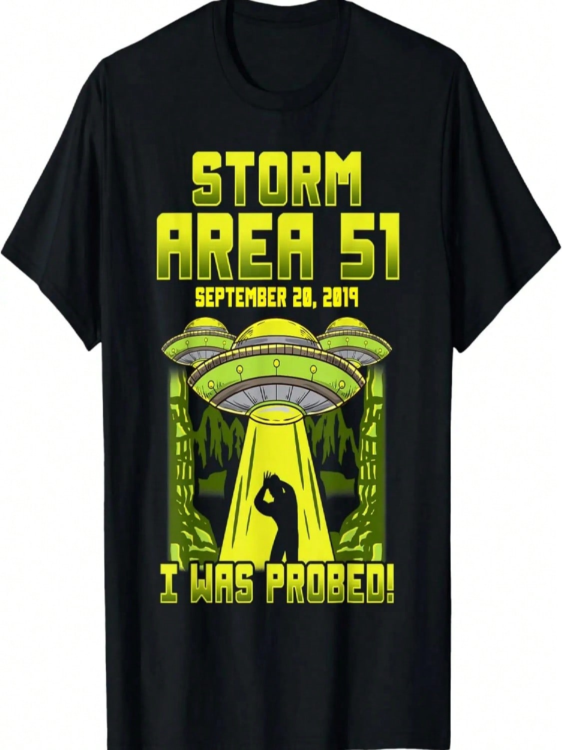Funny Aliens UFO ALIEN PROBE T-Shirt S разноцветный