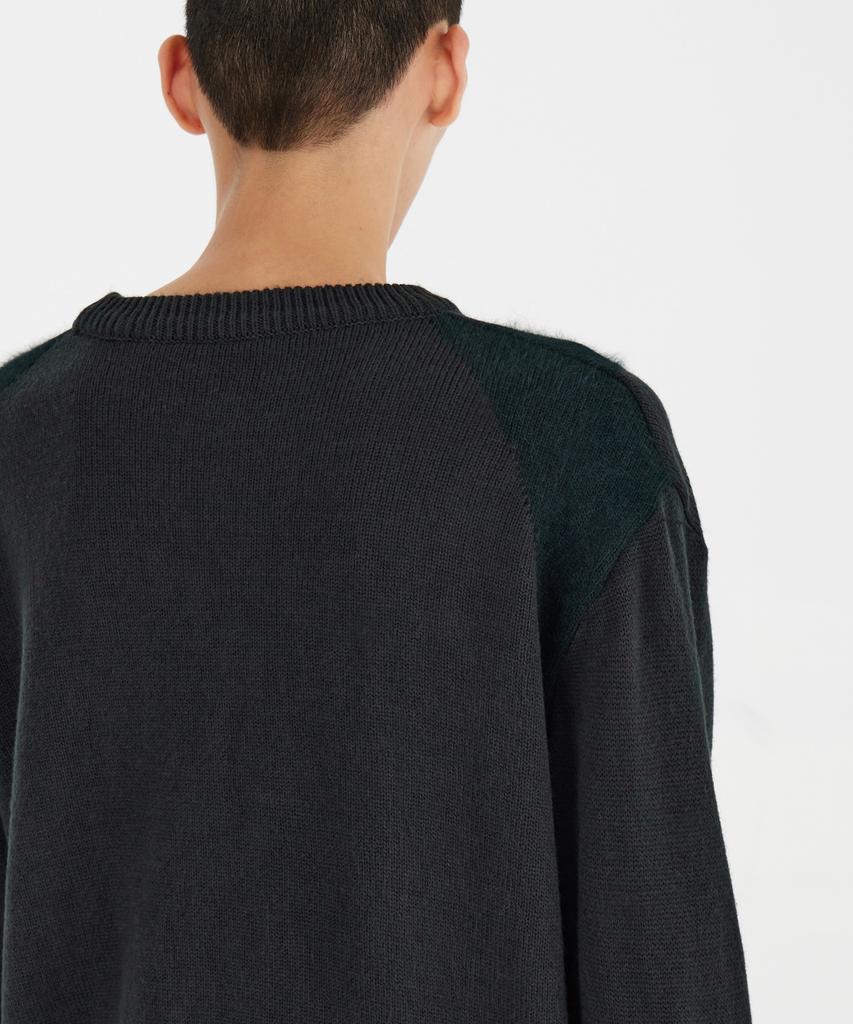 YOUTH Curved Angora Knit - Deep Green