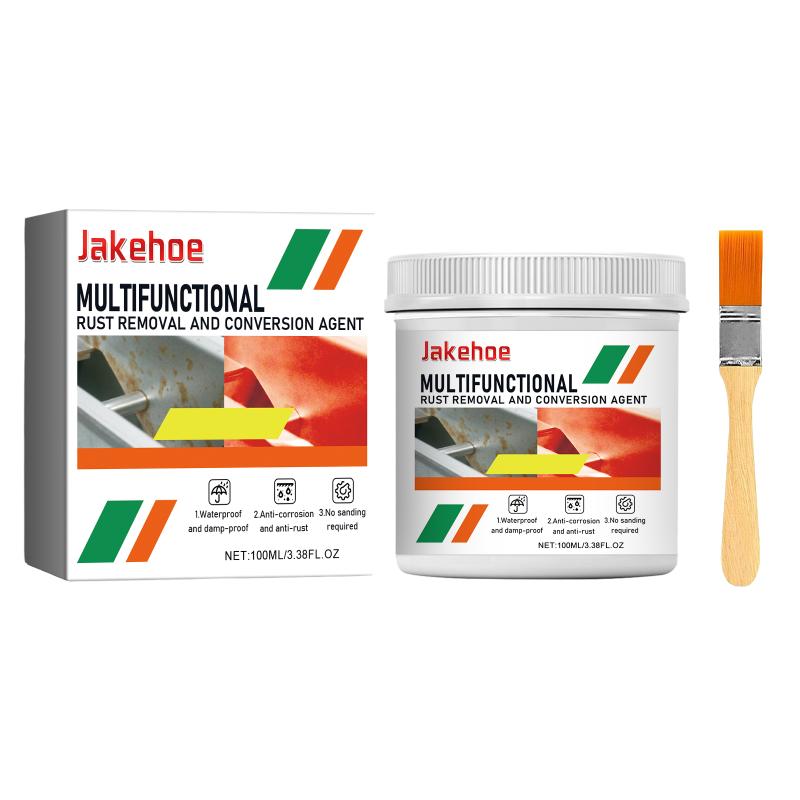 

100ML Versatile Rust Remover And Conversion Agent Iron Metal Surface Clean Protect Rust Removal Paint Rust red