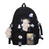 Wind Large Capacity High School Student Schoolbag Female Harajuku Cartoon Backpack Junior High School Student Backpack