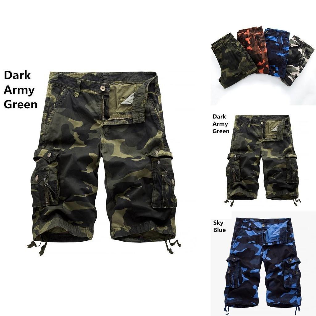 Durable And Comfortable Men's Tactical Military Army Camouflage Cargo Shorts With Multiple Pockets