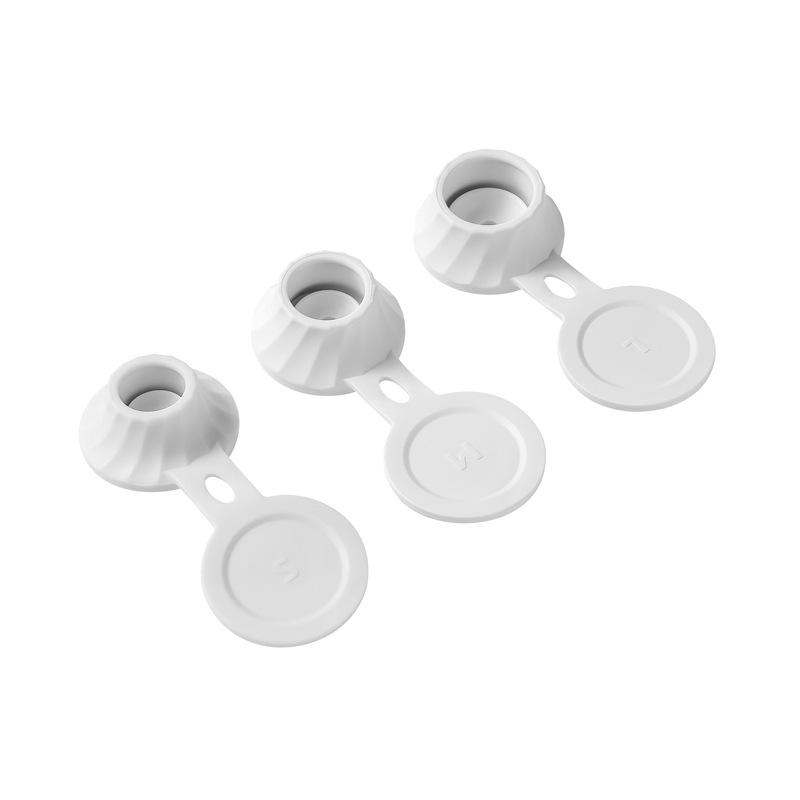 

3 шт. Пластиковые многоразовые крышки для бутылок – Перевернутые дозаторы для шампуня/геля для душа, Товары для ванной комнаты и Рождественское украшение