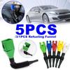 5/3/1pcs Plastic Car Motorcycle Refueling Funnel Engine Oil Funnel Filter Transfer Tool Oil Change Filling Oil Funnel Accesorios