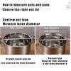 16-34cm Gehärtetes Glas Topfdeckel Edelstahl Wok Pfanne Deckel Kochgeschirr Teile Küchenzubehör