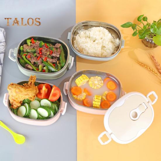 1 set recipient Bento de mare capacitate termică fără BPA, util pentru studenți lucrător, recipient pentru mâncare pentru picnic, rechizite pentru exterior