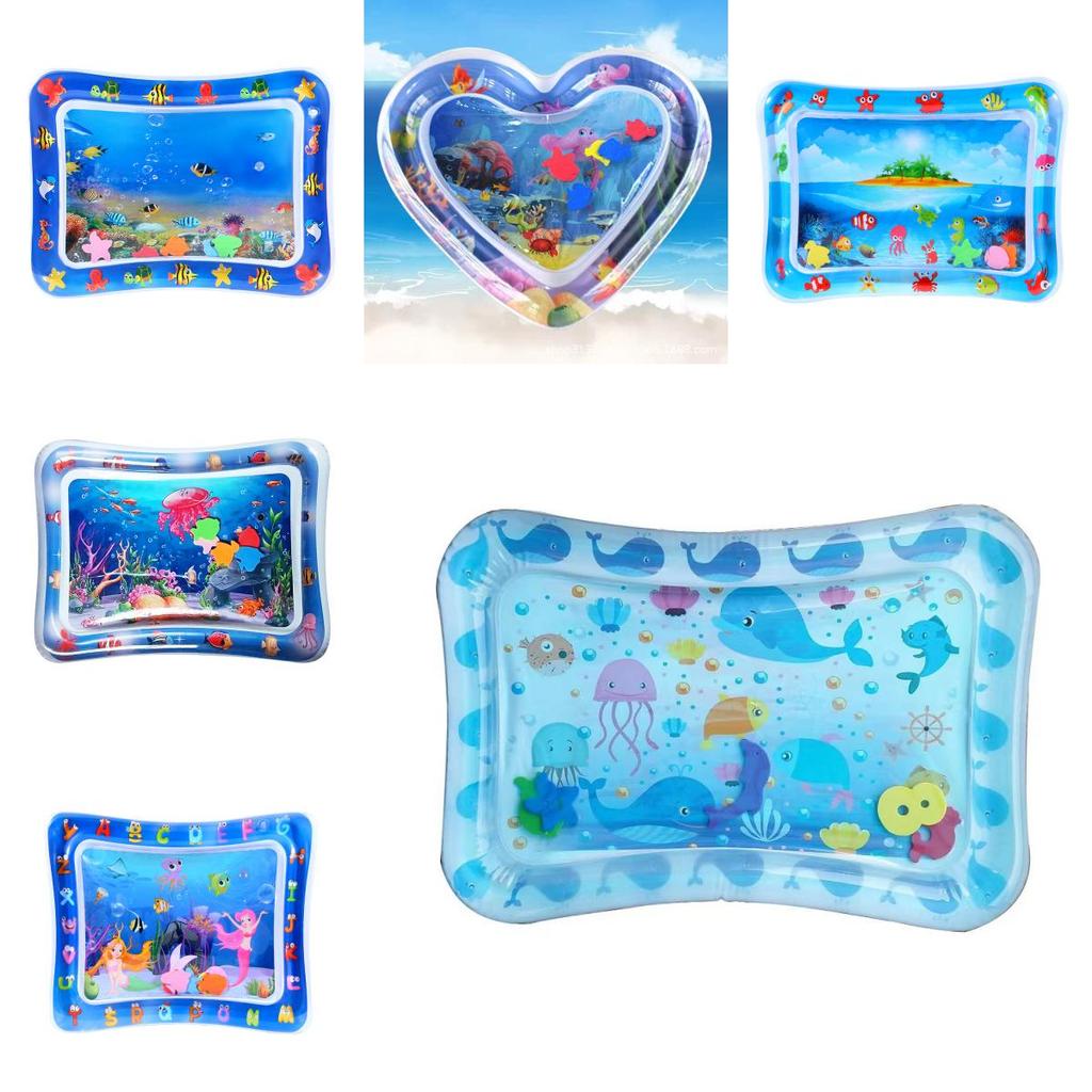 Colorful Inflatable Water Play Mat For Babies Pvc Material Variety Of Designs