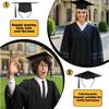 Soft Felt Flexible Plastic Grad Cap Headband Insert, Hairstyle Protection for Graduation Hat Placement