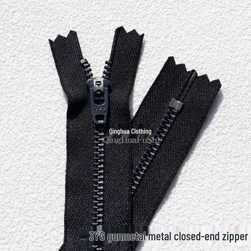 YKK3YG Měděný Gunmetal Zip pro Džínové Kalhoty, Kožené Tašky, Společenské Kalhoty - Originální Produkt