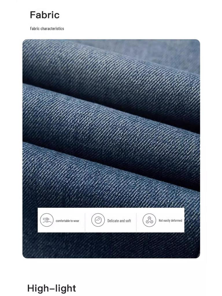 Spring 2025 Women's Dark Blue Retro Wide-Leg Jeans: High-End, Floor-Length, Loose Straight-Leg Pants