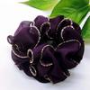 Golden Edge Head Flower Korean Hair Rope High Elastic Rubber Band Fabric Wavy Edge Large Intestine Scrunchi Hair Woman Tiara C31