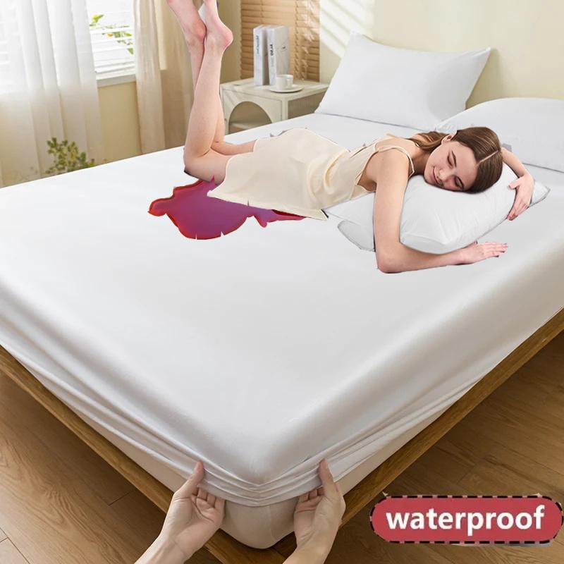 

Водонепроницаемый наматрасник - Премиальный чехол на резинке - Бесшумный, мягкий, охлаждающий и дышащий, с глубокими карманами - Прочный, машинная стирка и не мнется 2 pillowcases белый