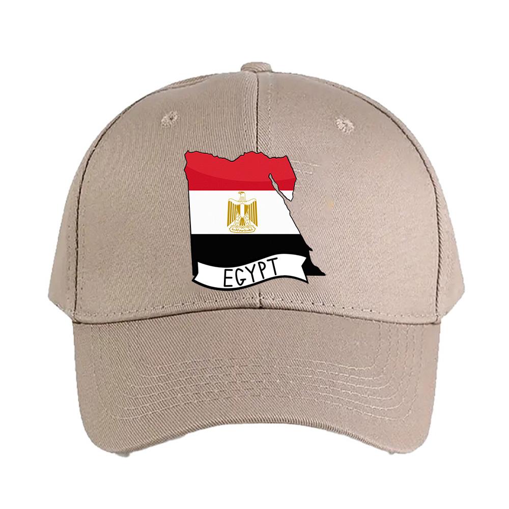 Ägypten Flagge Karte Frau Mann Baseballkappe Erwachsener Verstellbar mit Gebogenem Schirm Wander Anglerhut Trucker Cap Sommer Mode
