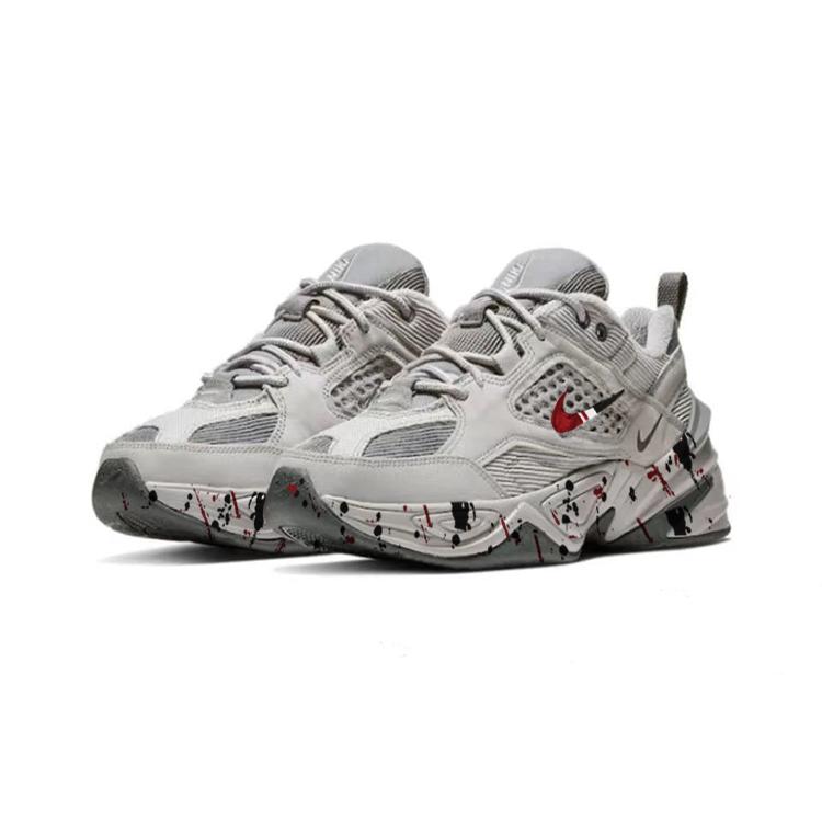 Nike M2K Tekno SP Low top Chunky Sneakers Unisex Gray Red Black BV0074-001(Team56-)