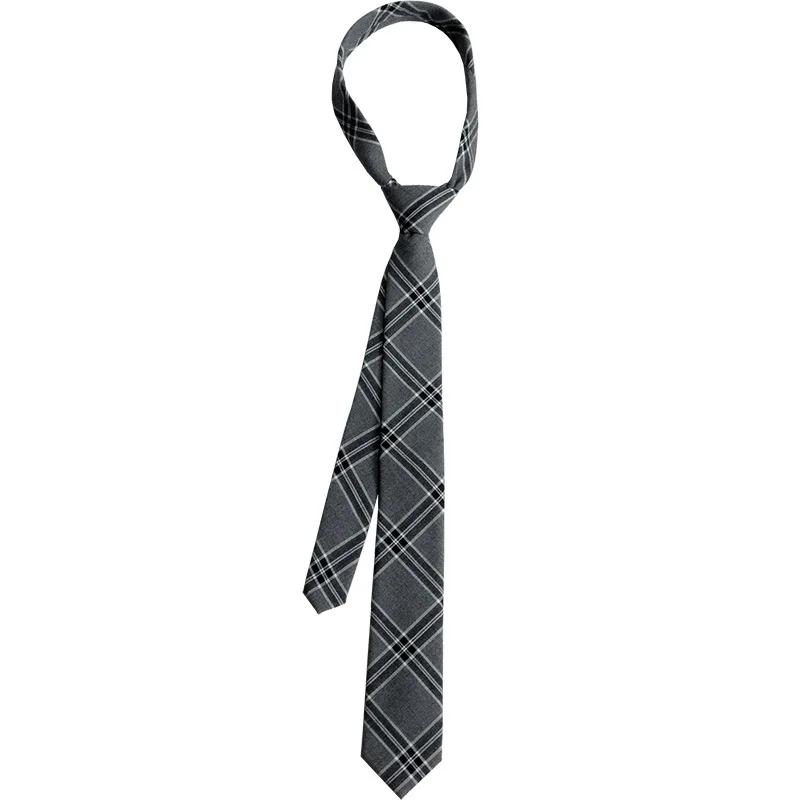 Brown Tie Men Shirt Gift Male Preppy College Style Coffee Stripe Retro Tie Decoration Jk Necktie Female Girly Kawaii Accessories