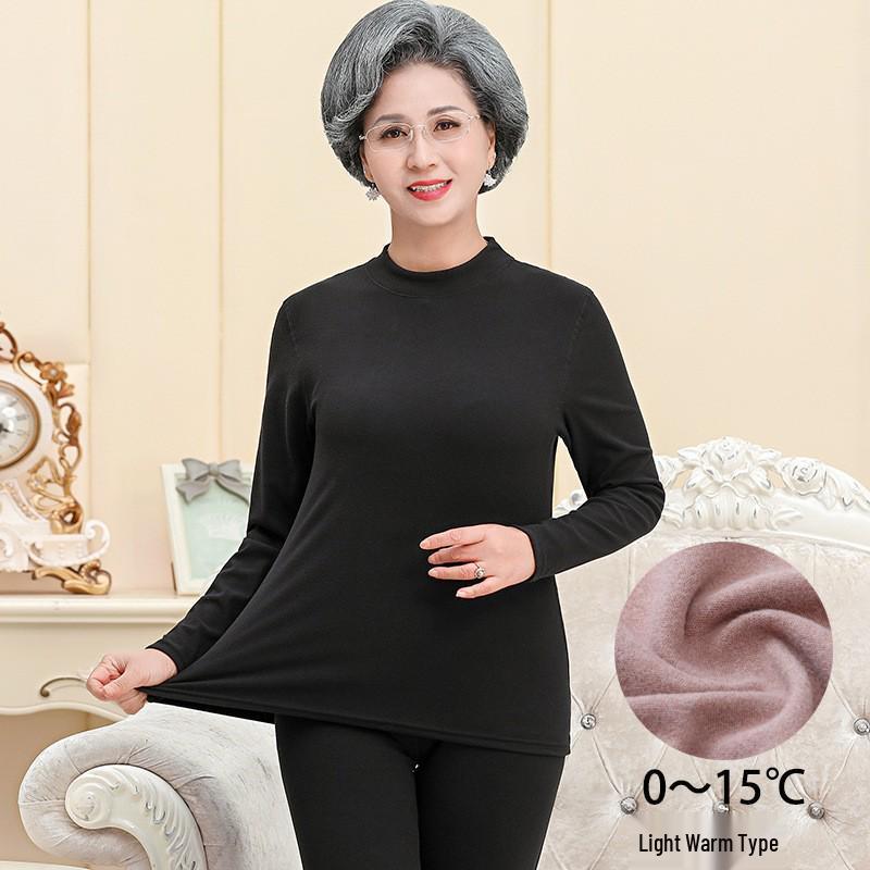 Zestaw bielizny z wełny wielbłądziej z podszewką z polaru: Gruba, Ciepła Warstwa Bazowa dla Kobiet - Idealna na Jesień i Zimę.