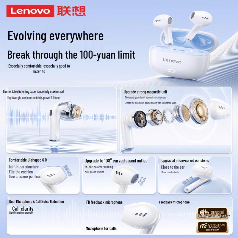 Lenovo True Wireless Bluetooth Earphones EA175