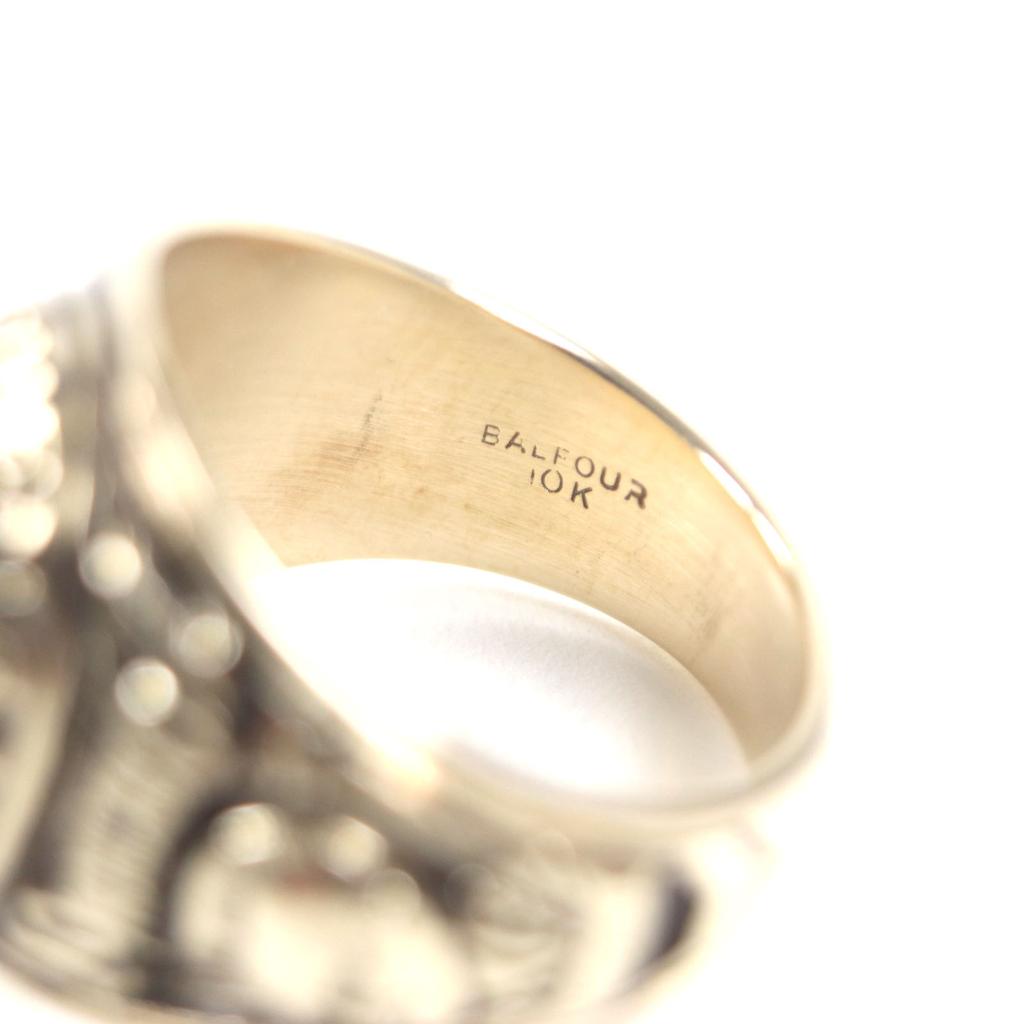 Great BALFOUR Ring GARDENA HIGH SCHOOL 1967 college Gold red 10K mens Used