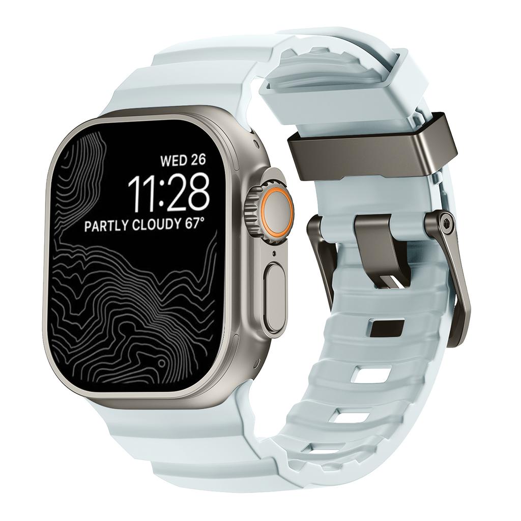 Trail Silikonarmband für Apple Watch Band 49mm 46mm 45mm 44mm Sportarmband Armband für iwatch Serie Ultra 3 2/10 9 8 7 SE 6