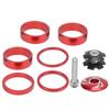 9Pcs Aluminium Alloy Bike Headset Spacer 28.6mm Easy Installation Bicycle Handlebar Stem Spacers Handlebar Stem Spacers