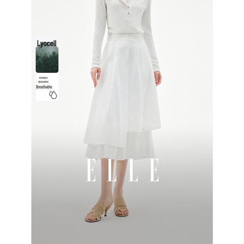 ELLE Lyocell Tencel A-Line Skirt M