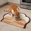 Anti-Slip Pet Feeding Mat Wear Resistant Stain-Resistant Dog Bowl Mat Cat Claw Shape Anti Overflow Dog Drinking Pad Car Travel