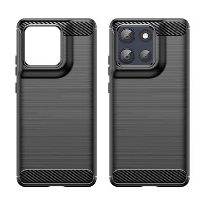 For Motorola Moto G100 Pro 5G/G86 5G Case Protective Phone Cover Carbon Fiber Texture Brushed