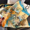 Luxury Silk Feeling Square Scarf Women  Print Satin Neckerchief Spring Hair Band Foulard Bandana Echarpe Tie Shawl Wraps