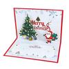 3D Pop-up Christmas Card with Custom Envelope and Hot Stamping