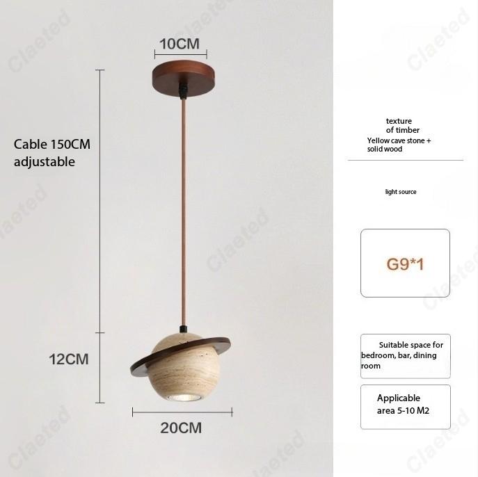 

Modern Simple LED Yellow Cave Stone Chandelier Dining Room Living Room Corridor Bedroom Study Decorative Lighting Lamps