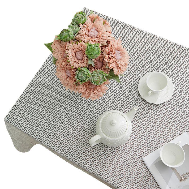 Retro Style Tablecloth High-end Table Mat Rectangular Dining Table Cloth Knitted Atmosphere Decoration Anti Slip