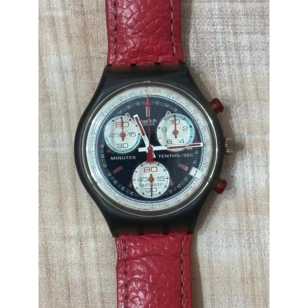 Used Swatch SCM403 Rallye Swatch Chronograph Vintage AG 1995