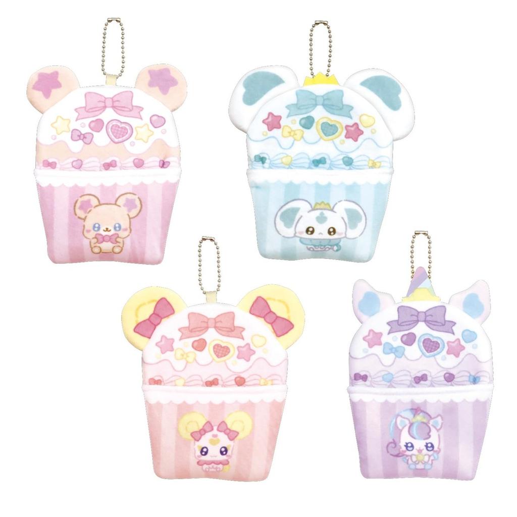 Heart PetitCure Cupcake Shaped Pouch with Ramune Candy Japanese Shokugan Toy