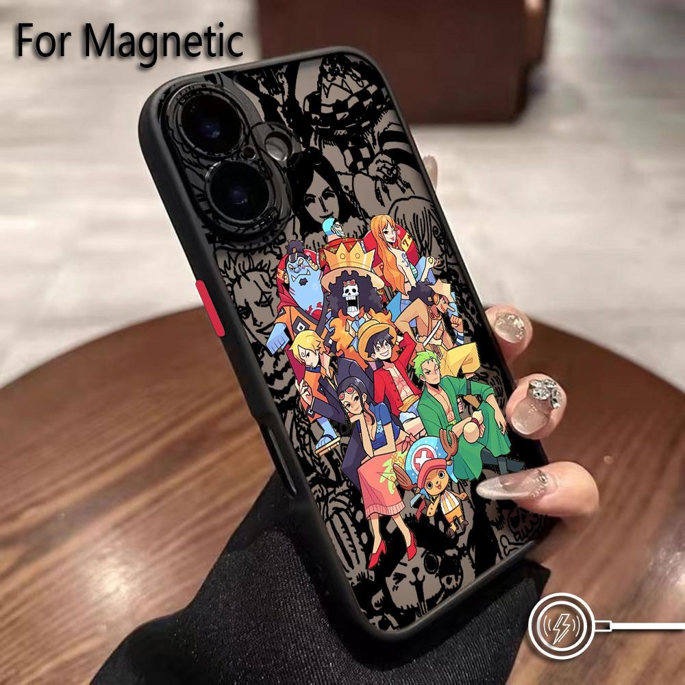 

Anime Ones Pieces Luffys Zoros Phone Case for iPhone 17 16 15 14 13 12 11 Air Pro Max Mini XR XS X 7 8 6 6s Plus Matte Magnetic iPhone 11